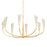 Hudson Valley Montrose 8 Light Chandelier, Gold Leaf/Sand - 3158-VGL-SSD