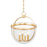 Hudson Valley Malloy 4 Light Lantern in Vintage Gold Leaf/Clear - 3321-VGL