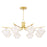 Hudson Valley Saranac 8 Light Chandelier, Aged Brass - 3343-AGB