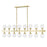 Hudson Lighting Astoria 16 Light Island Light, Aged Brass - 3350-AGB