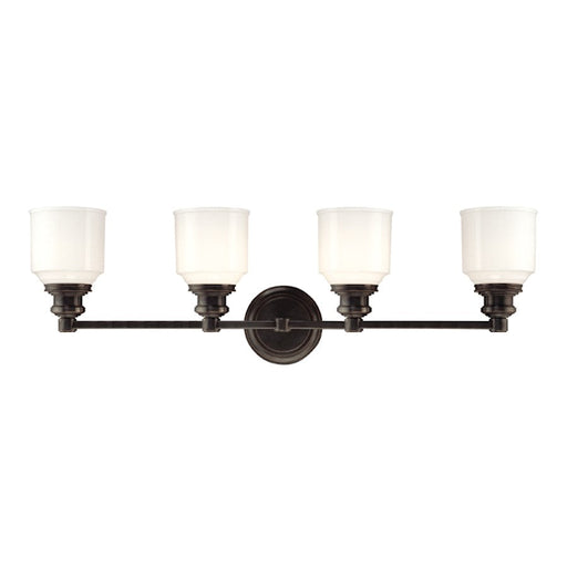 Hudson Valley Windham 4 Light Bath/Vanity, Old Bronze/Opal Glossy - 3404-OB