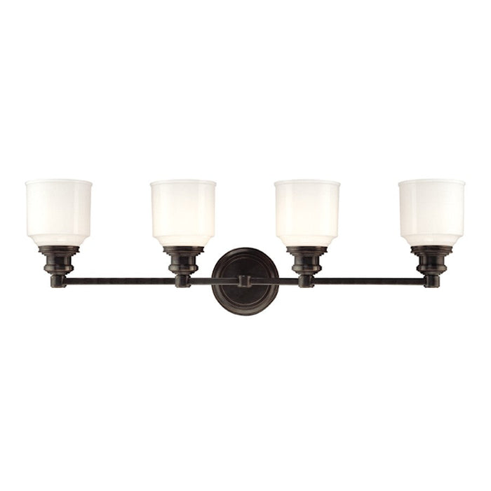 Hudson Valley Windham 4 Light Bath/Vanity, Old Bronze/Opal Glossy - 3404-OB