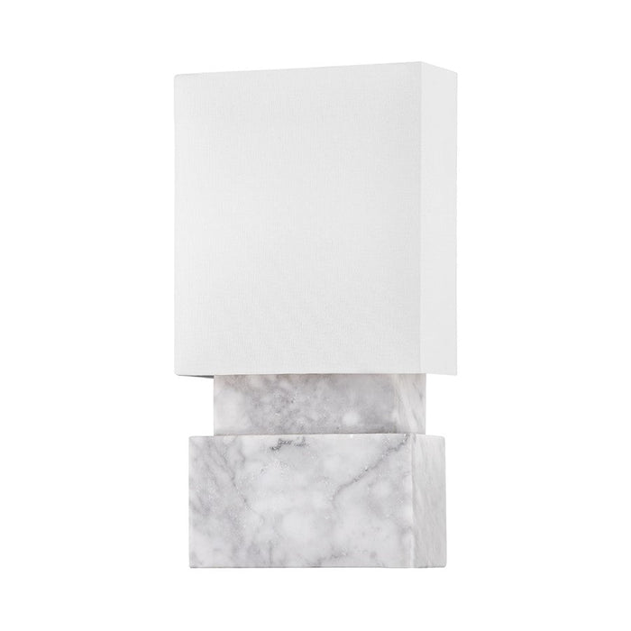 Hudson Valley Haight 2 Light Wall Sconce, White Marble/White - 3652-WM