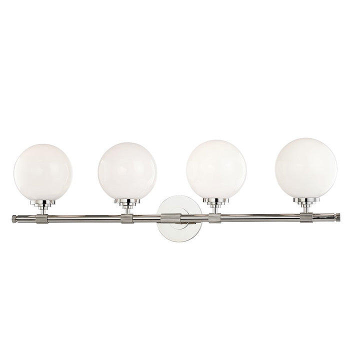 Hudson Valley Bowery 4 Light Bath Bracket, Polished Nickel - 3704-PN