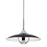 Hudson Valley Clarkson 1 Light Pendant, Polished Nickel/Black Shade - 3724-PN-BK