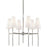 Hudson Valley Bowery 6 Light Chandelier, Polished Nickel - 3728-PN