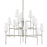 Hudson Lighting Bowery 15 Light Chandelier, Polished Nickel/White - 3748-PN