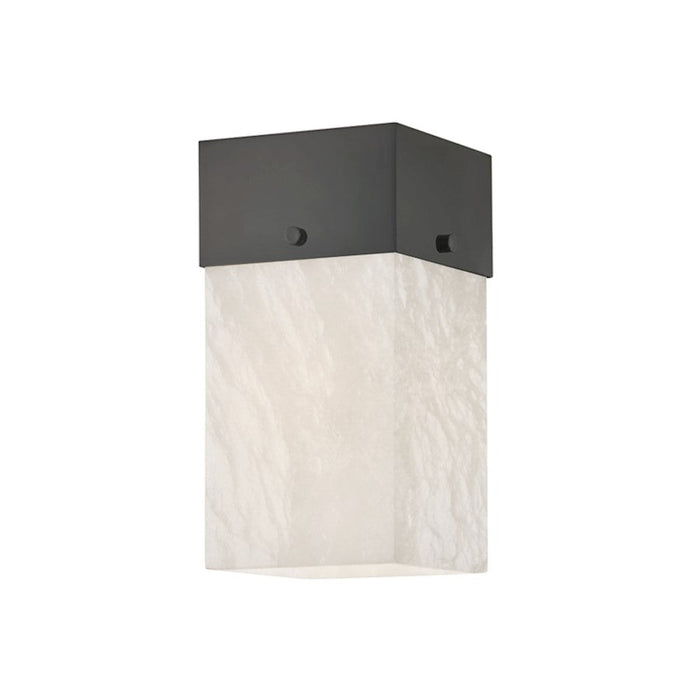 Hudson Valley Times Square 1 Light Wall Sconce, Black Nickel/White - 3800-BLNK