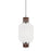 Hudson Valley Peekskill 1 Light 24" Pendant, Nickel/White Glass - 3811-PN