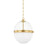 Hudson Valley Donnell 1 Light 15" Pendant, Aged Brass - 3815-AGB