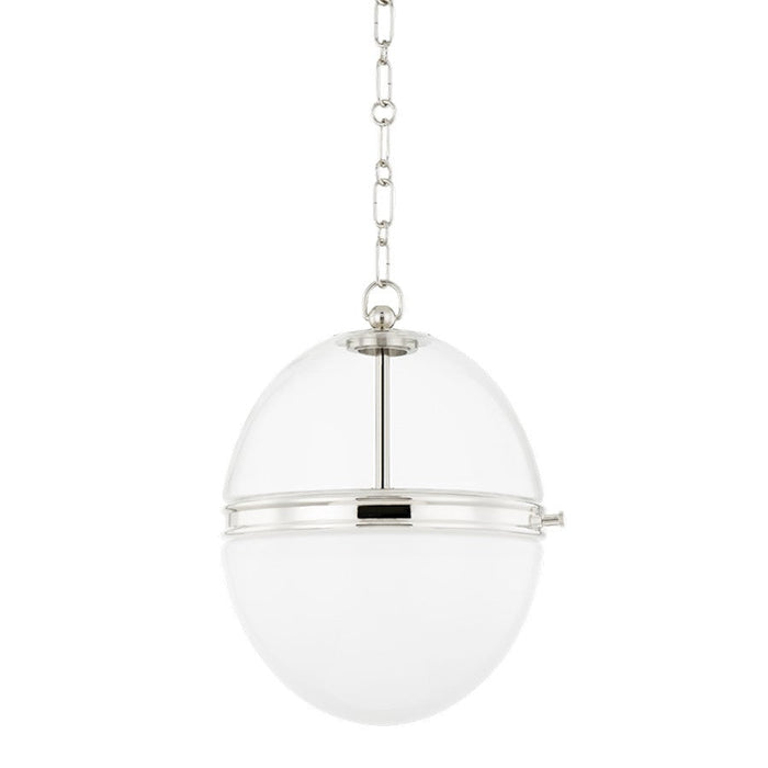 Hudson Valley Donnell 1 Light 15" Pendant, Polished Nickel - 3815-PN