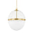 Hudson Valley Donnell 1 Light 21" Pendant, Aged Brass - 3821-AGB