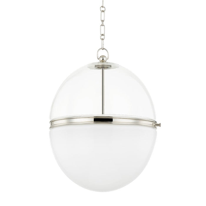 Hudson Valley Donnell 1 Light 21" Pendant, Polished Nickel - 3821-PN