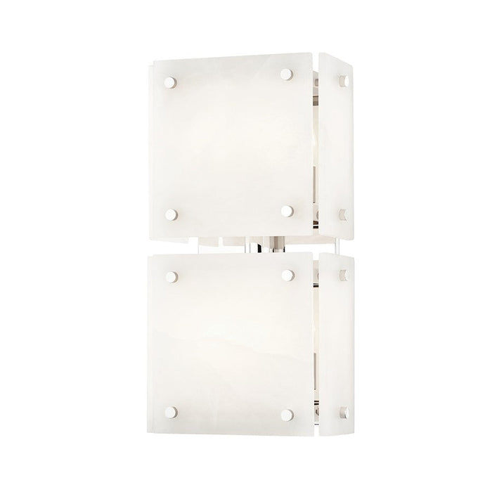 Hudson Valley Paladino 4 Light Wall Sconce, Nickel/Alabaster Shade - 4004-PN