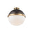 Hudson Valley Latham 1 Light 14" Flush Mount, Aged Distressed Bronze - 4015-ADB