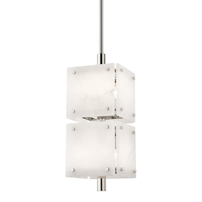 Hudson Valley Paladino 8 Light Pendant, Nickel/Alabaster Shade - 4052-PN