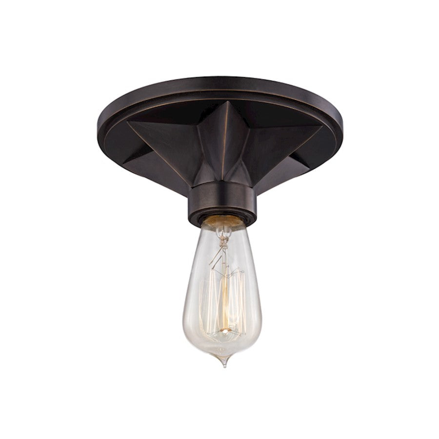 Hudson Valley Bethesda 1 Light Flush Mount, Old Bronze - 4080-OB