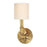 Hudson Valley Bethesda 1 Light Wall Sconce, Aged Brass/Cream - 4081-AGB