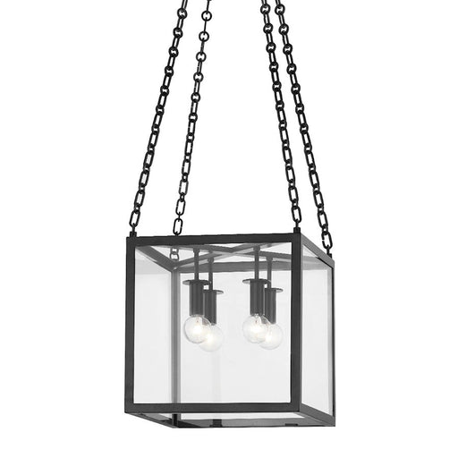 Hudson Lighting Catskill 4 Light Small Pendant, Aged Iron - 4113-AI