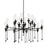 Hudson Valley Chisel 16 Light Chandelier, Black Iron - 4142-BI