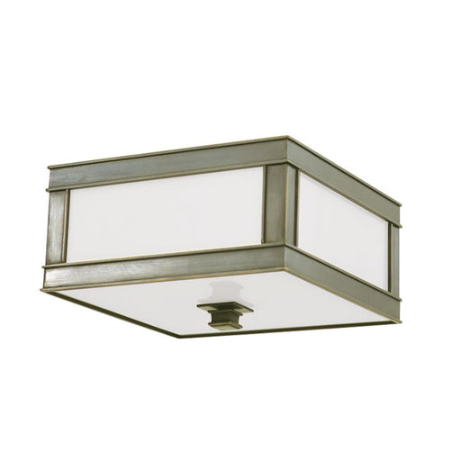 Hudson Valley Preston 1 Light Flush Mount, Nickel/Clear/Frosted - 4210-HN