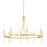 Hudson Valley Gates 8 Light Chandelier, Aged Brass - 4338-AGB