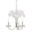 Hudson Valley Beaumont 3 Light Chandelier, Polished Nickel/White Glass - 4419-PN