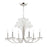 Hudson Valley Beaumont 6 Light Chandelier, Polished Nickel/White Glass - 4430-PN