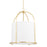 Hudson Valley Orlando 1 Light 31" Lantern, Aged Brass/White - 4822-AGB