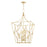 Hudson Valley Green Point 8 Light Pendant in Gold Leaf - 4825-GL