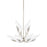 Hudson Valley Blossom 10 Light Chandelier, Silver Leaf/Clear - 4829