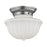 Hudson Valley Dutchess 1 Light Flush Mount, Polished Nickel/White - 5009F-PN