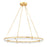 Hudson Valley Sennett 1 Light 42" Chandelier, Aged Brass/White - 5142-AGB