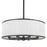 Hudson Valley Hastings 8 Light Chandelier, Old Bronze/White/Pleated - 5230-OB