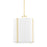 Hudson Valley Downing 1 Light Small Pendant, Aged Brass - 5413-AGB