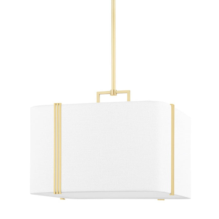 Hudson Valley Downing 4 Light Large Pendant, Aged Brass - 5420-AGB