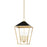 Hudson Valley Paxton 4 Light Small Pendant, Gold Leaf/Black - 5713-GL-BK