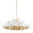 Hudson Valley Lotus 21 Light Chandelier, Gold Leaf/White Shade - 5754-GL-WH