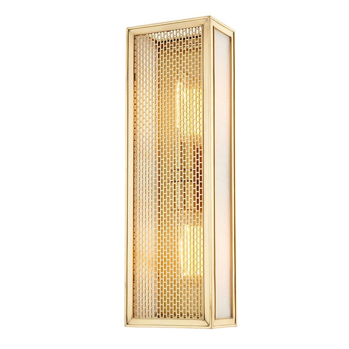 Hudson Valley Ashford 2 Light Wall Sconce, Aged Brass/Alabaster - 6018-AGB