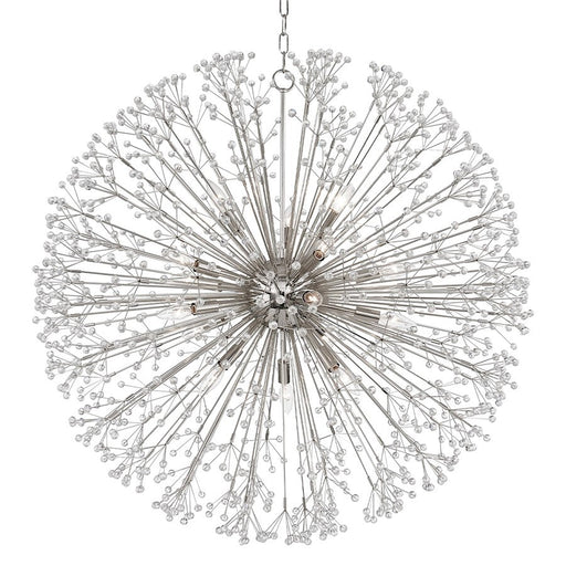 Hudson Valley Dunkirk 16 Light Chandelier, Polished Nickel/Clear - 6039-PN
