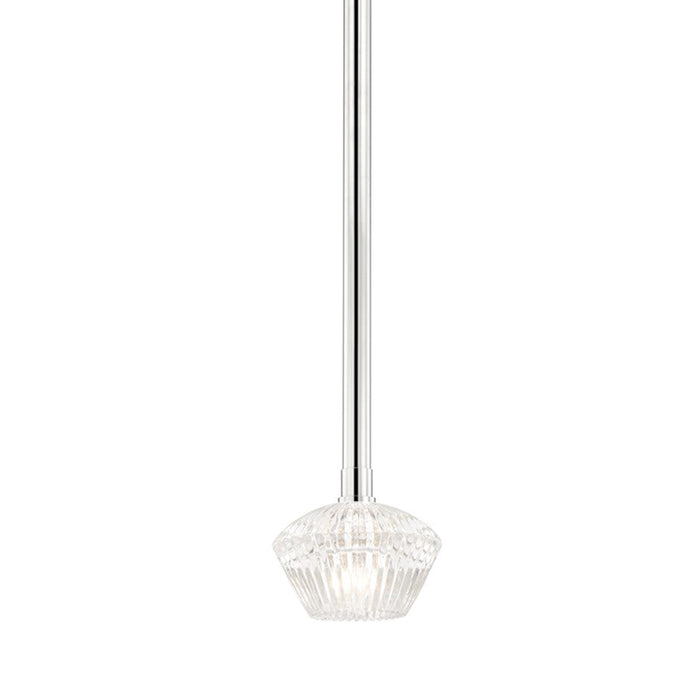 Hudson Valley Barclay 1 Light Pendant, Polished Nickel - 6140-PN