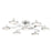 Hudson Valley Meander 6 Light Chandelier, Polished Nickel - 6332-PN