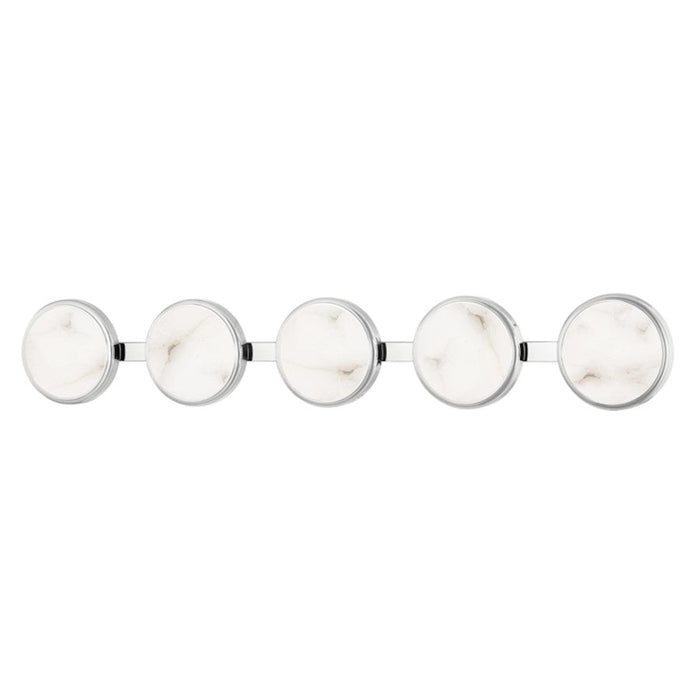 Hudson Valley Meander 5 Light Bath Bracket, Polished Nickel - 6334-PN