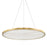 Hudson Lighting Eastport 36" Led Pendant, Aged Brass/White - 6336-AGB