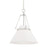 Hudson Valley Clemens 1 Light Pendant, Polished Nickel/White - 6421-PN