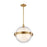 Hudson Valley Northport 1 Light 18" Pendant, Aged Brass/Clear Glass - 6518-AGB