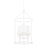 Hudson Valley Torch 3 Light Chandelier, White Plaster - 6617-WP