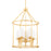 Hudson Valley Torch 5 Light Chandelier, Gold Leaf - 6625-GL