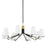 Hudson Valley Stanwyck 8 Light Chandelier, Brass/Bronze/White - 6640-AGB-DB