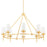 Hudson Valley Torch 8 Light Chandlier, Gold Leaf - 6648-GL